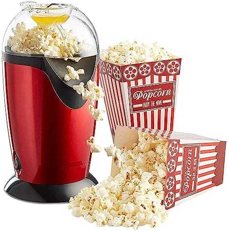 Portable Electric Popcorn Maker, Automatic Instant Popcorn Maker, Kitchen Desktop Mini DIY Corn Maker, Electric Hot Popcorn Machine, Oil Mini Hot Air Popcorn Machine, Portable Electric Household Snack Maker