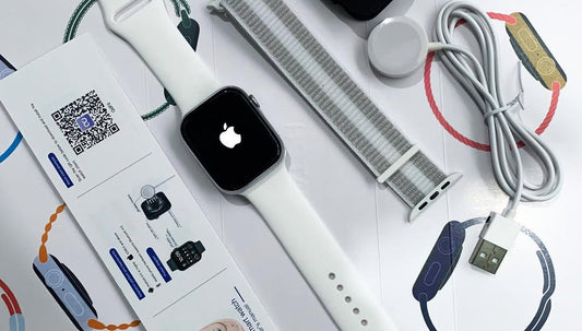 Smart Watch With Apple Logo Full Display Smart Watch at best   Bluetooth Calling | Wireless Changing  (Random Dual Strips)