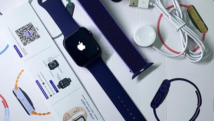 Smart Watch With Apple Logo Full Display Smart Watch at best   Bluetooth Calling | Wireless Changing  (Random Dual Strips)